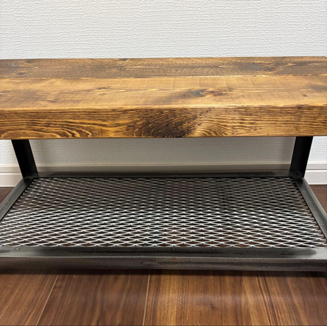 アイアンラック　インダストリアル　テレビ台　棚 中古品　ハンドメイド