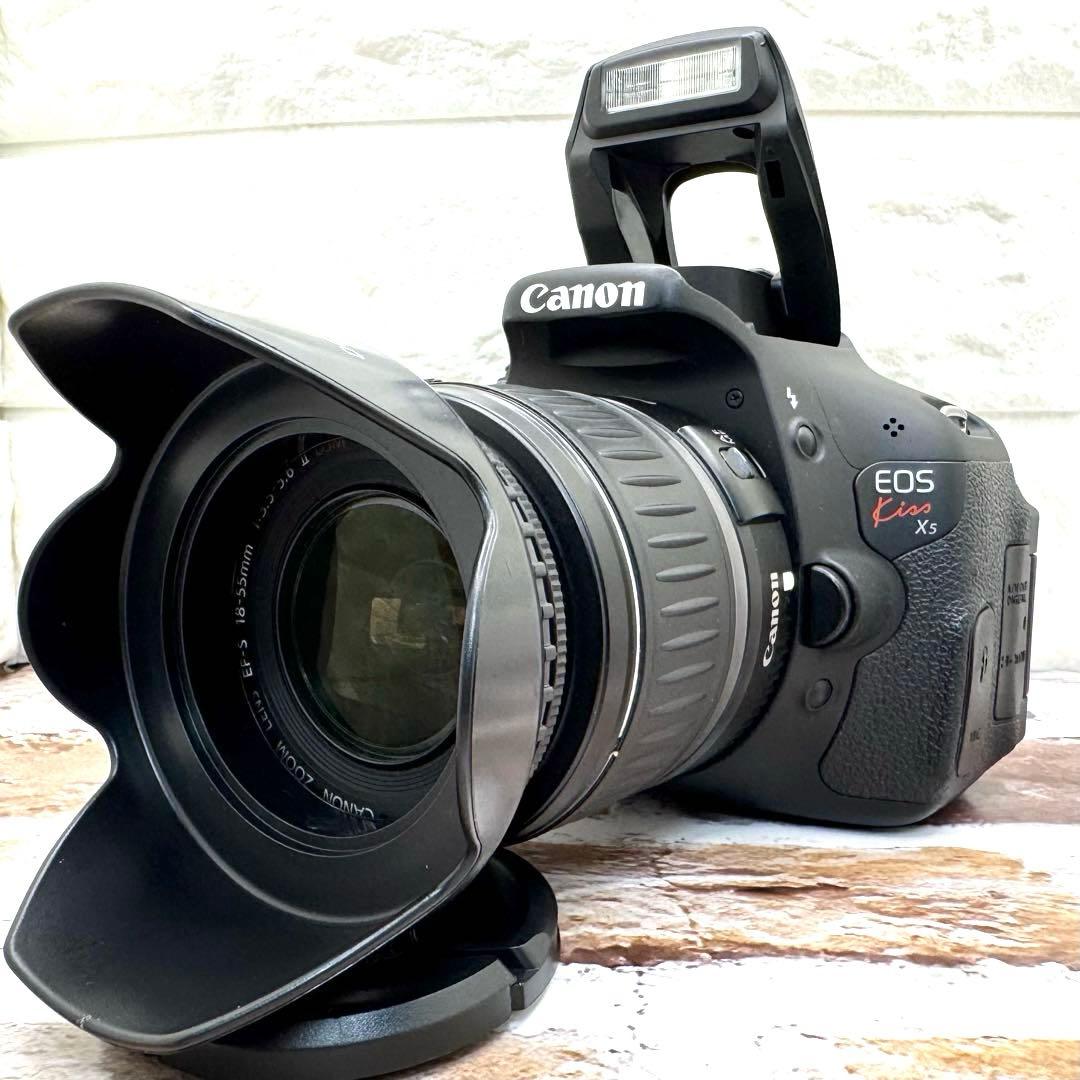 Canon EOS KISS X5 デジタル一眼レフ　スマホ転送　豪華セット