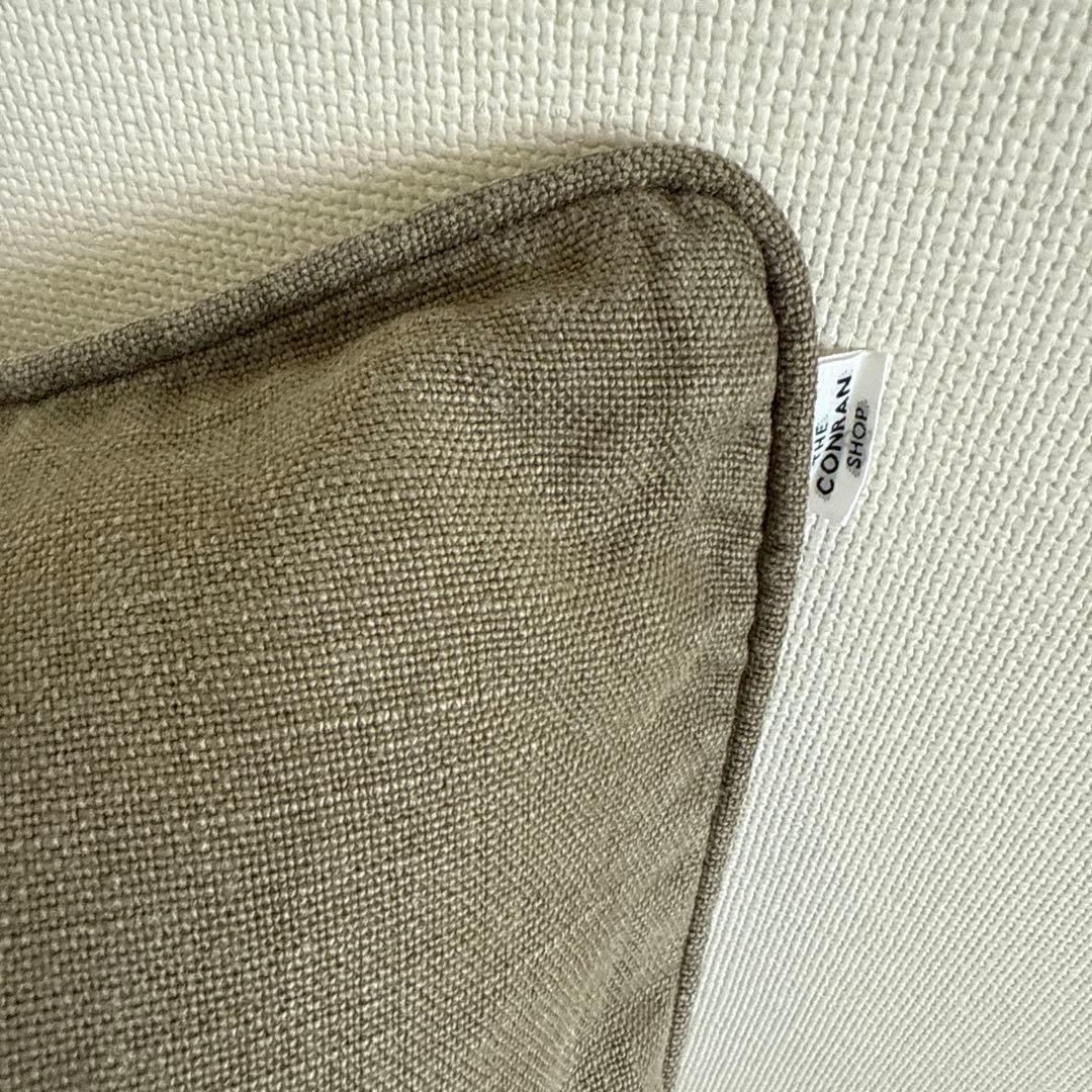★美品★コンランショップ★リネンクッションカバー★2枚セット★約45cm角