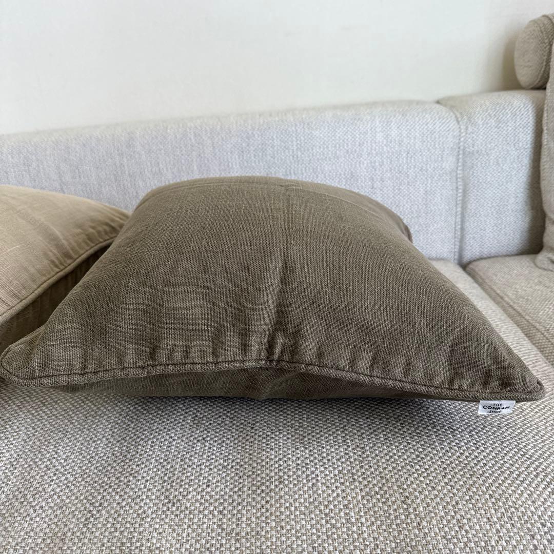 ★美品★コンランショップ★リネンクッションカバー★2枚セット★約45cm角