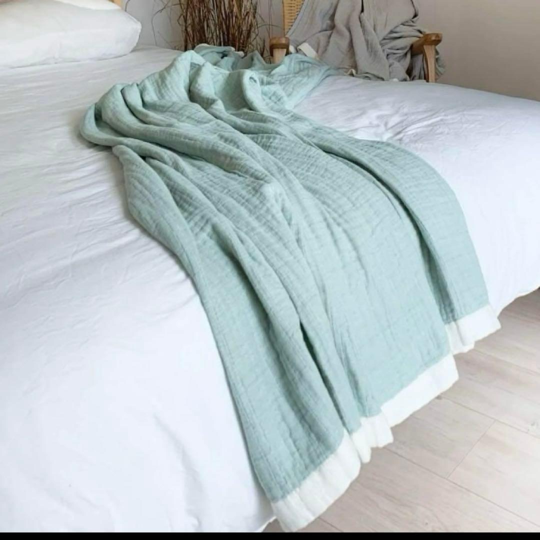 ガーゼケット　2点セット 綿100%吸湿通気夏快眠　年中快適 丸洗い