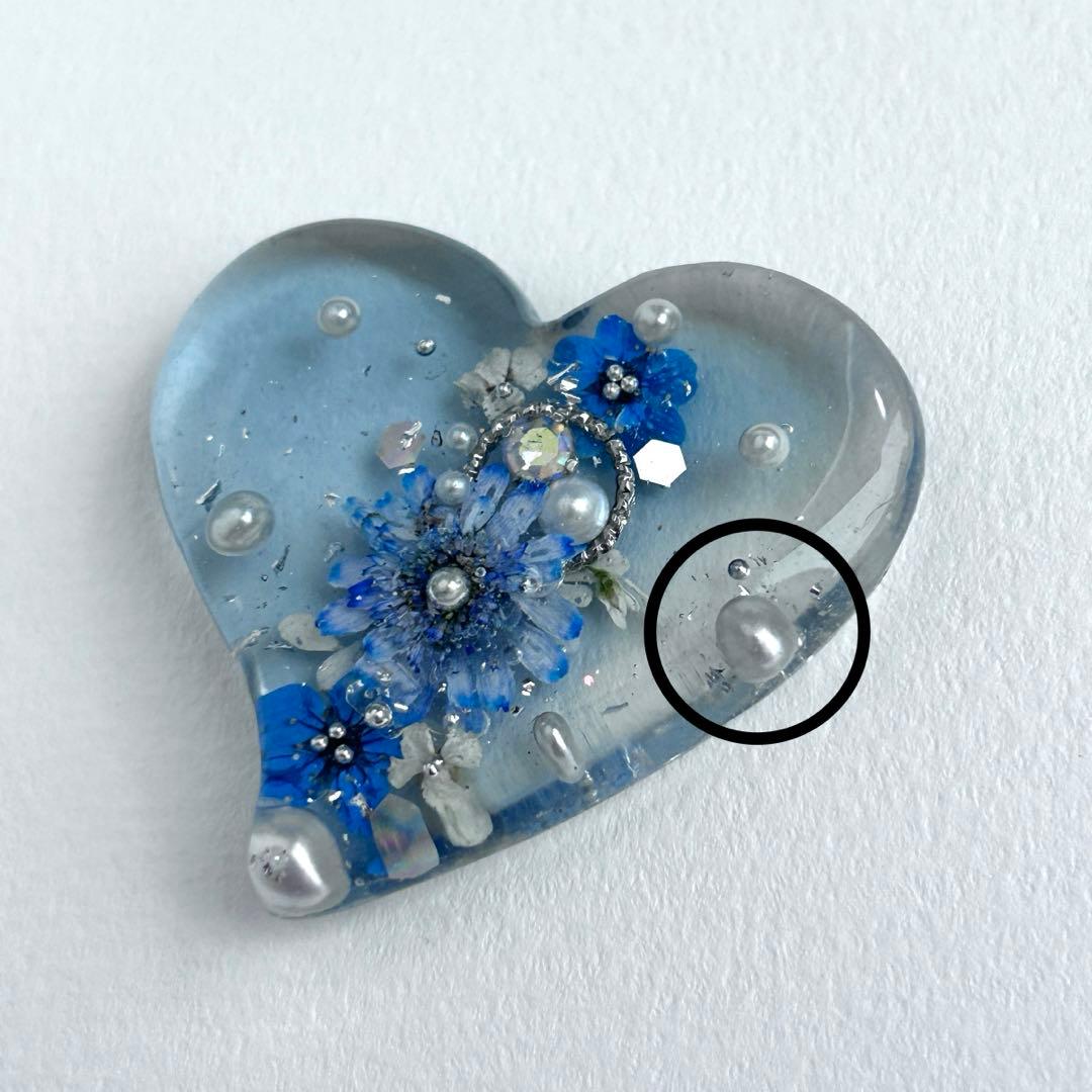 No.722 ※少し訳あり　ドライフラワー　レジンヘアゴム（size大）