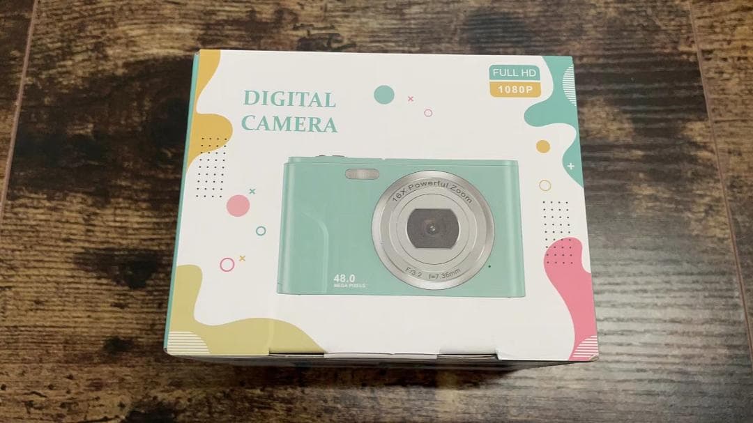 デジタルカメラ 4800万画素 HD1080P 2.44インチ 軽量(グリーン)