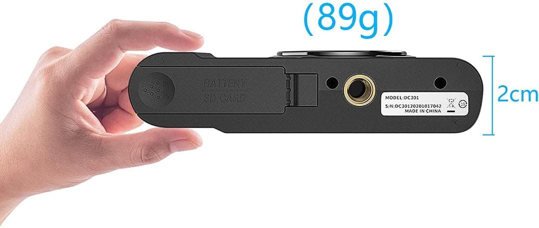 デジタルカメラ 4800万画素 HD1080P 2.44インチ 軽量(グリーン)