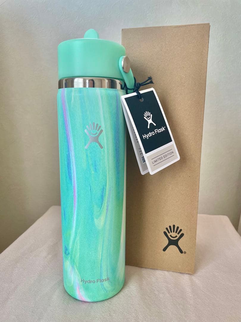 新品Hydro Flask 24oz Jelly Green 限定品/ストロー