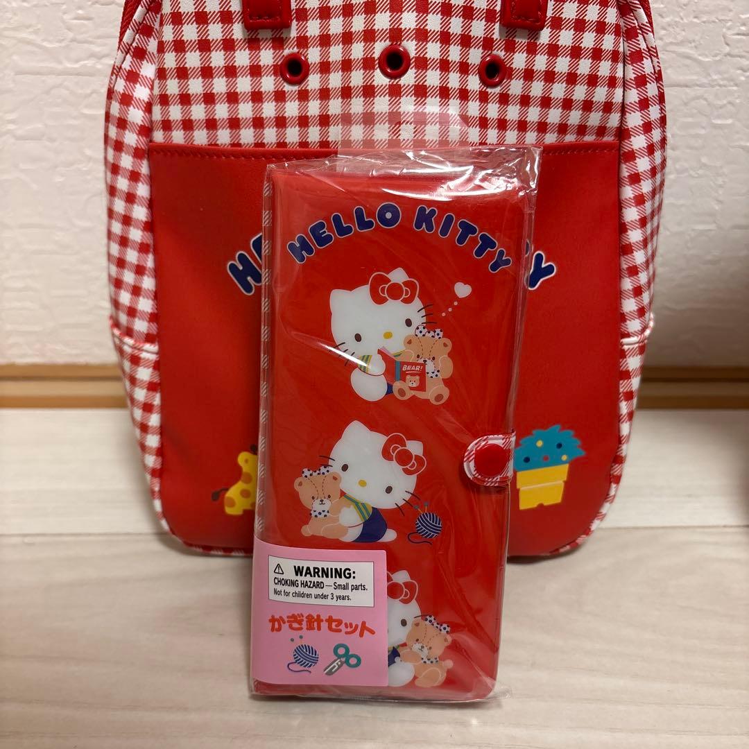 さんりお手芸部　手芸用バッグ　かぎ針セット　ハローキティ
