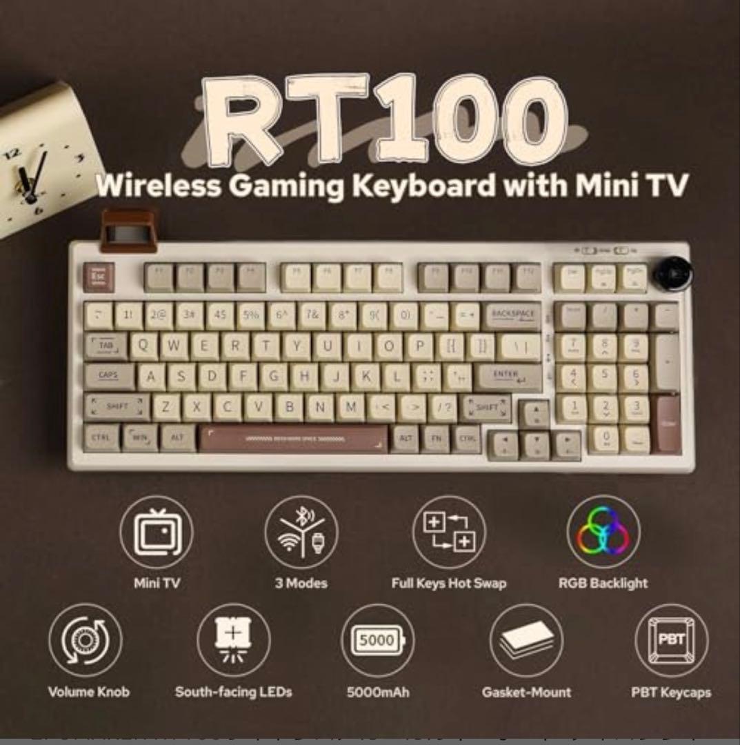 【美品】EPOMAKER RT100 97キー ガスケット ワイヤレス