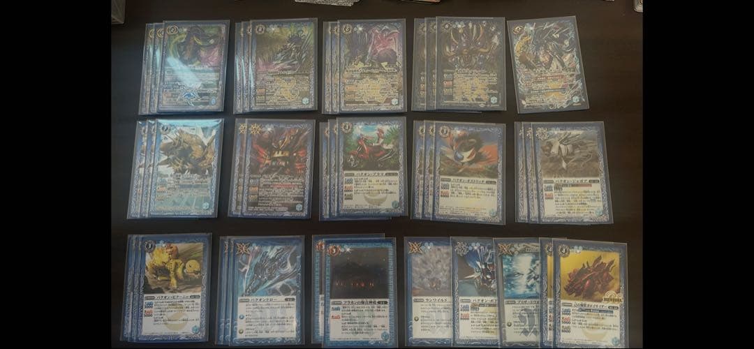 バトスピ引退デッキ10種デッキ、パーツ、スリーブ付き