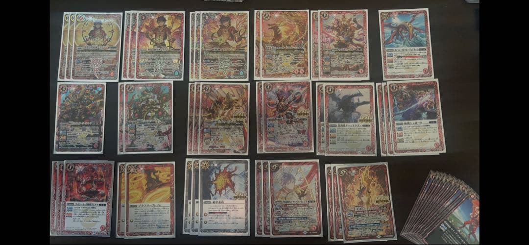 バトスピ引退デッキ10種デッキ、パーツ、スリーブ付き