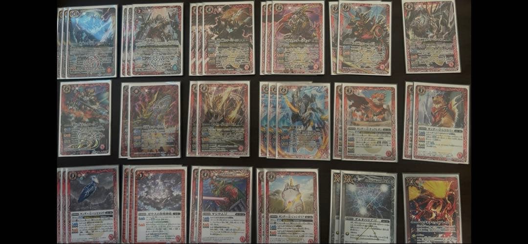 バトスピ引退デッキ10種デッキ、パーツ、スリーブ付き