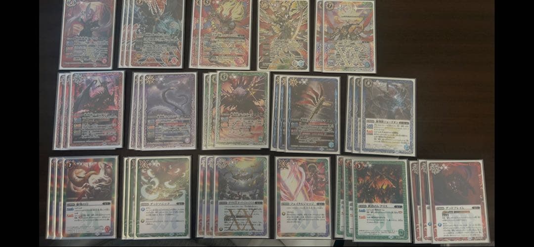 バトスピ引退デッキ10種デッキ、パーツ、スリーブ付き