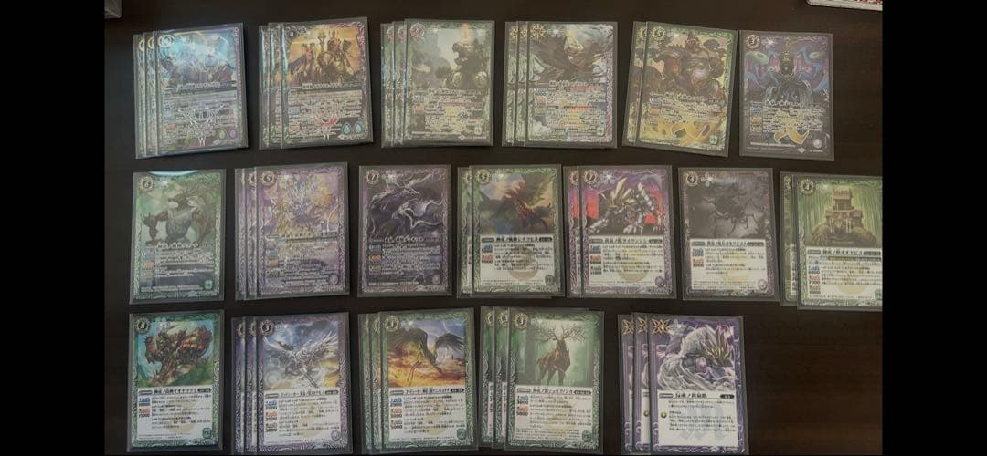 バトスピ引退デッキ10種デッキ、パーツ、スリーブ付き