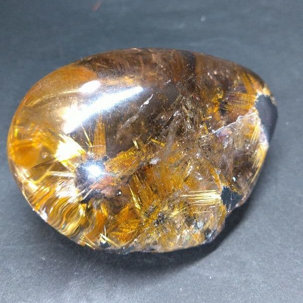 値下げ 西-⑨【極 太陽タイチンルチル】原石 73✖️49✖️39㎜