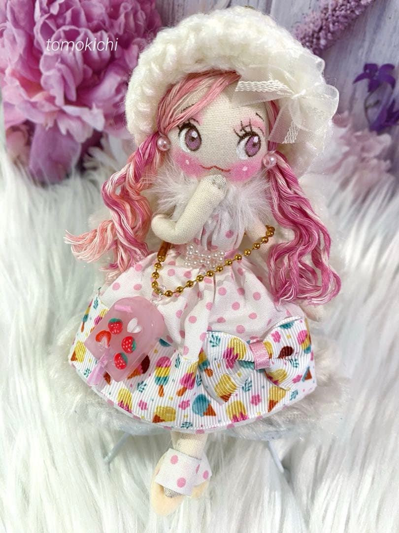 みえりん♥さん専用❤️アイスキャンデー柄❤️ドールチャーム❤️ハンドメイド ❤️ゆるふわ