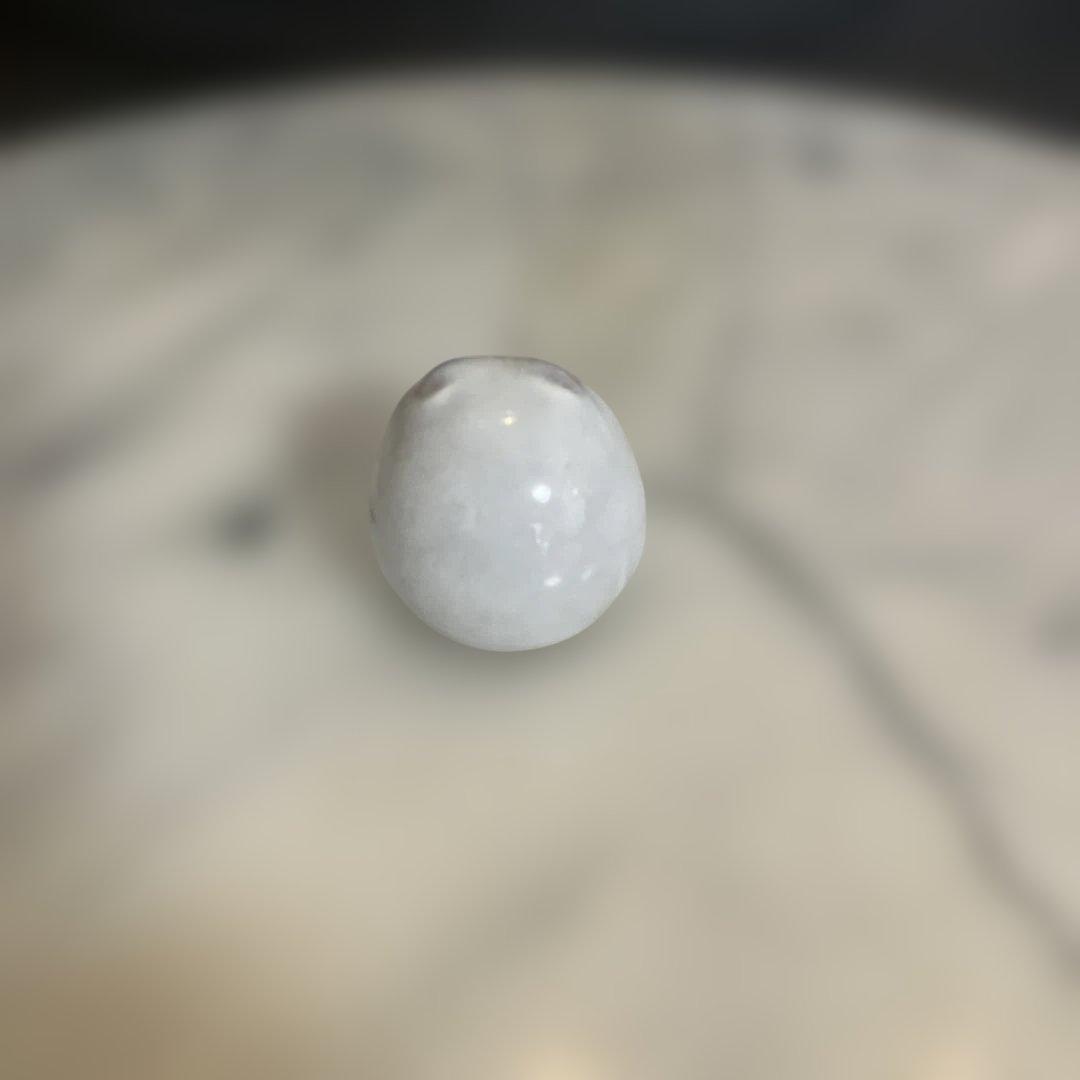 フクロウ家族の陶器置物 高さ約18cm