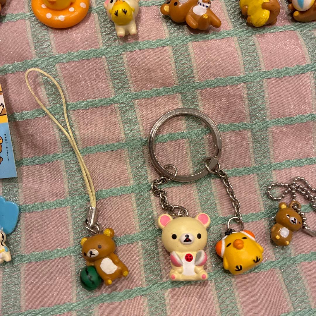 リラックマ　コリラックマ　ぷちキーチェーン　セット　平成レトロ