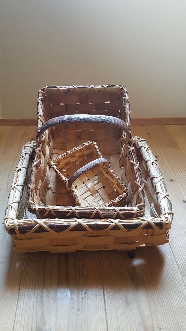 お値下げ不可【バラ売り不可】フランス ローヌ地方 アルデシュ県 手しごと かご