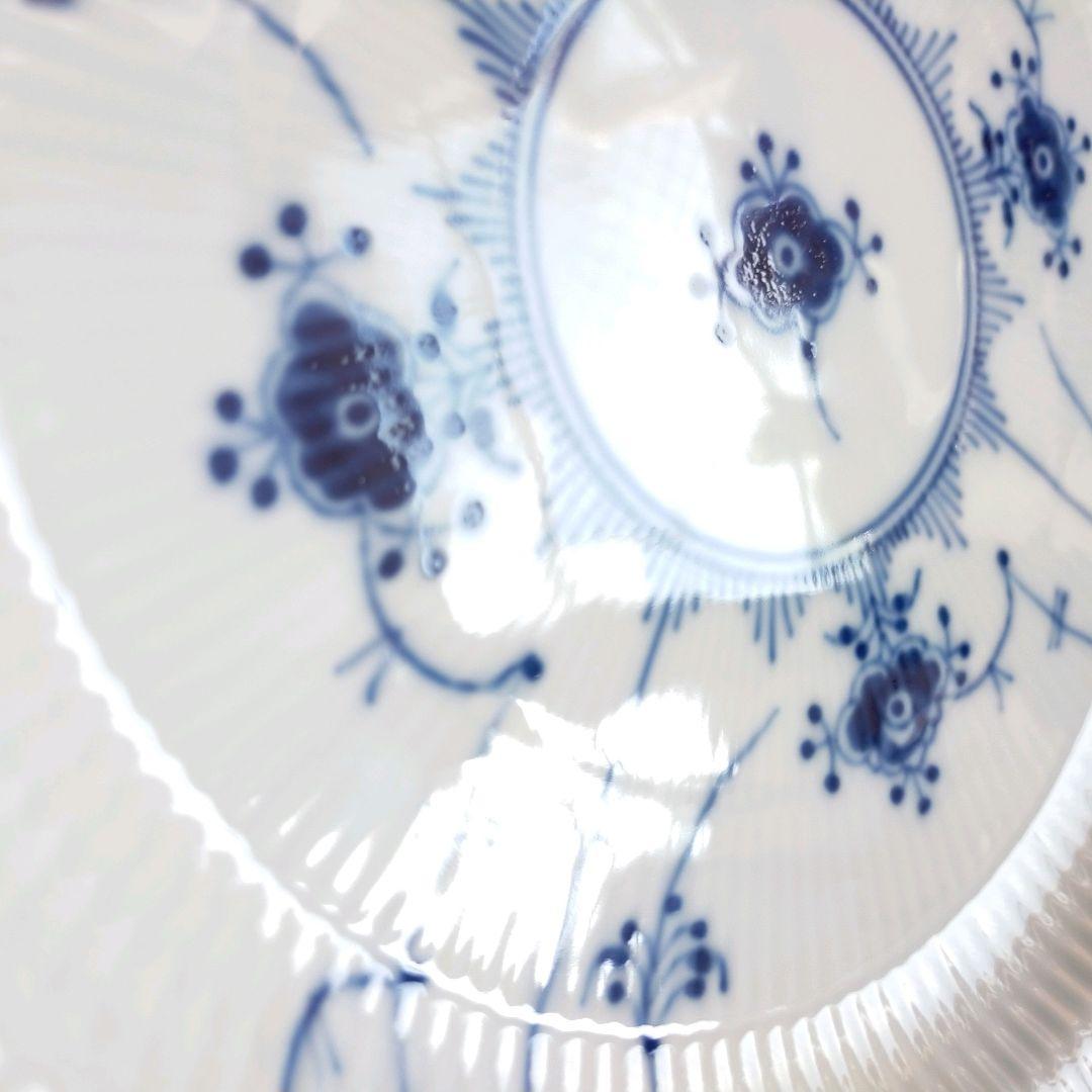 25.5cm 1級品ロイヤルコペンハーゲン　ブルーフルーテッド ハーフレース