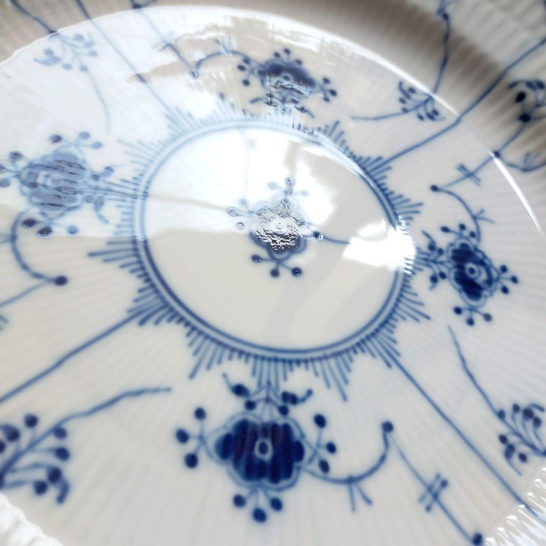 25.5cm 1級品ロイヤルコペンハーゲン　ブルーフルーテッド ハーフレース
