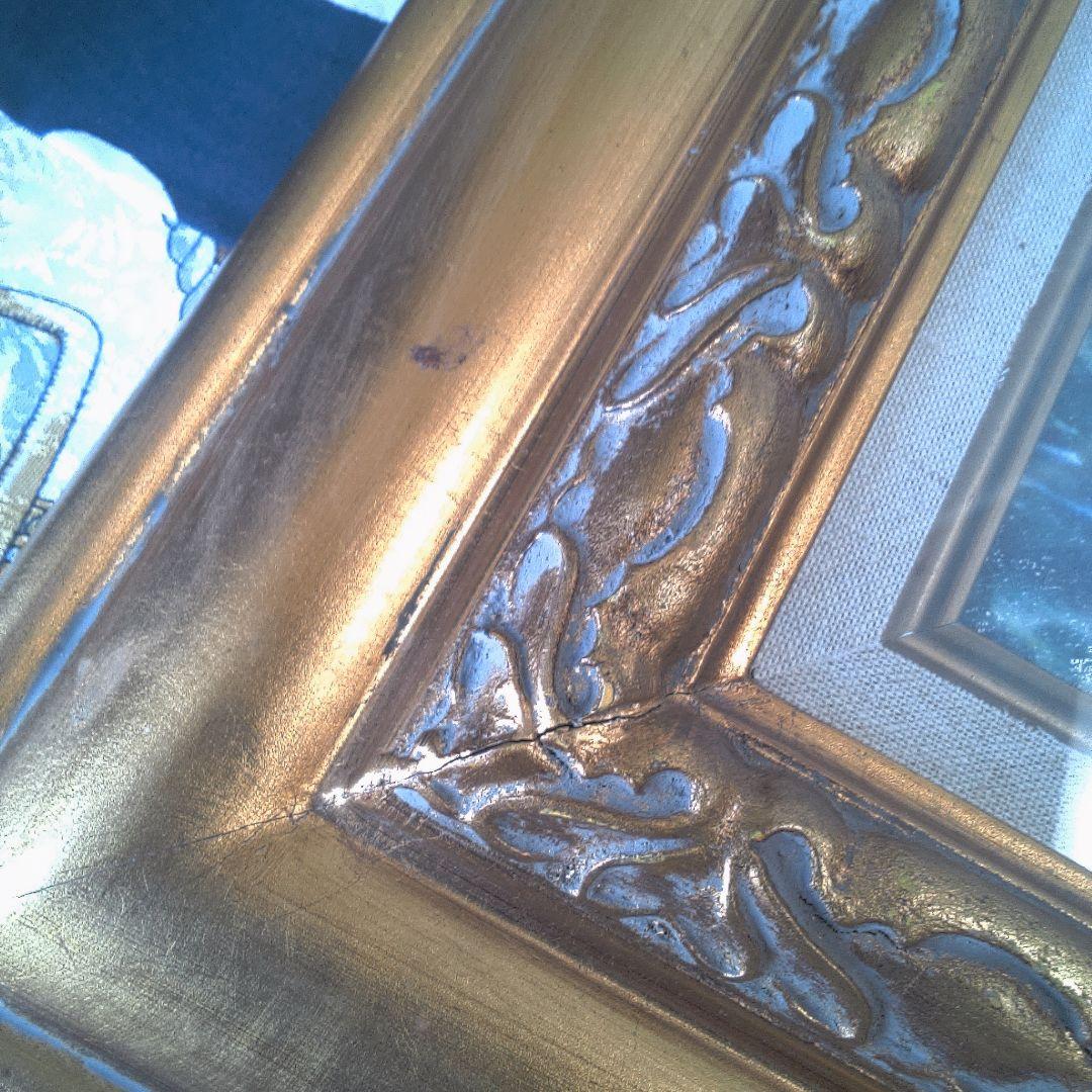 模写 シルクスクリーン？額にキズ裂け汚れあります