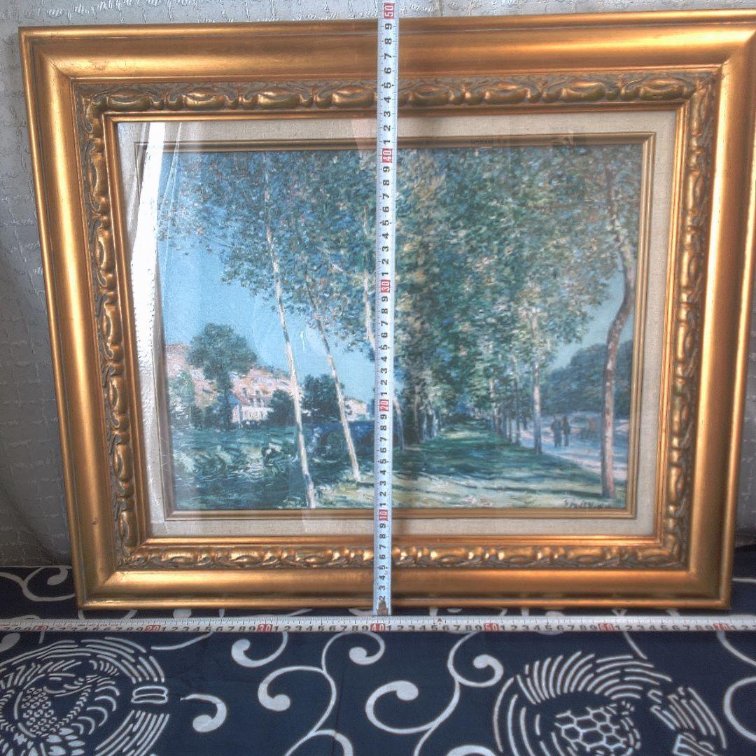 模写 シルクスクリーン？額にキズ裂け汚れあります