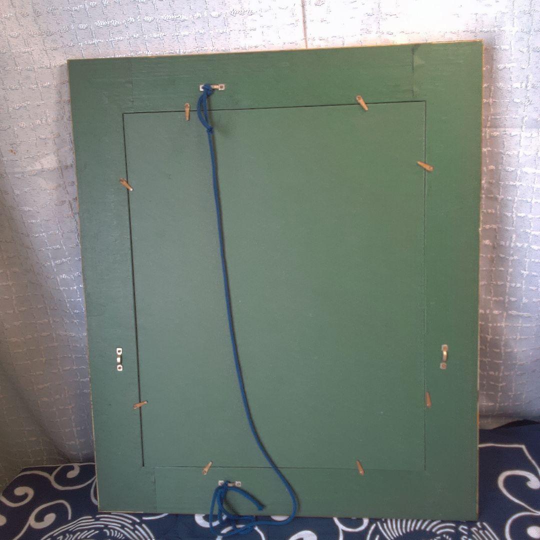 模写 シルクスクリーン？額にキズ裂け汚れあります