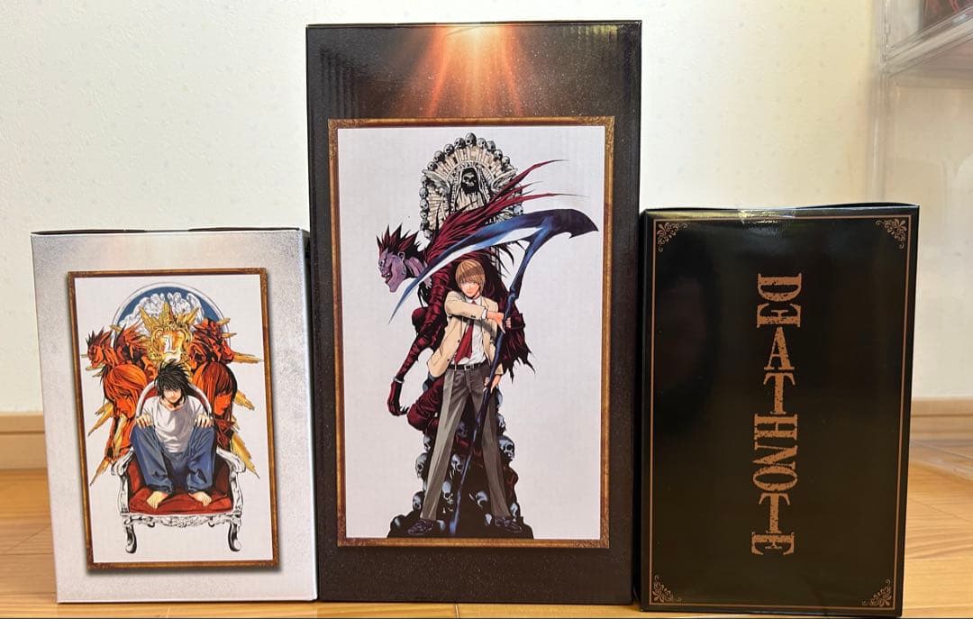 DEATH NOTE フィギュアセット 夜神月　L 弥海砂フィギュア