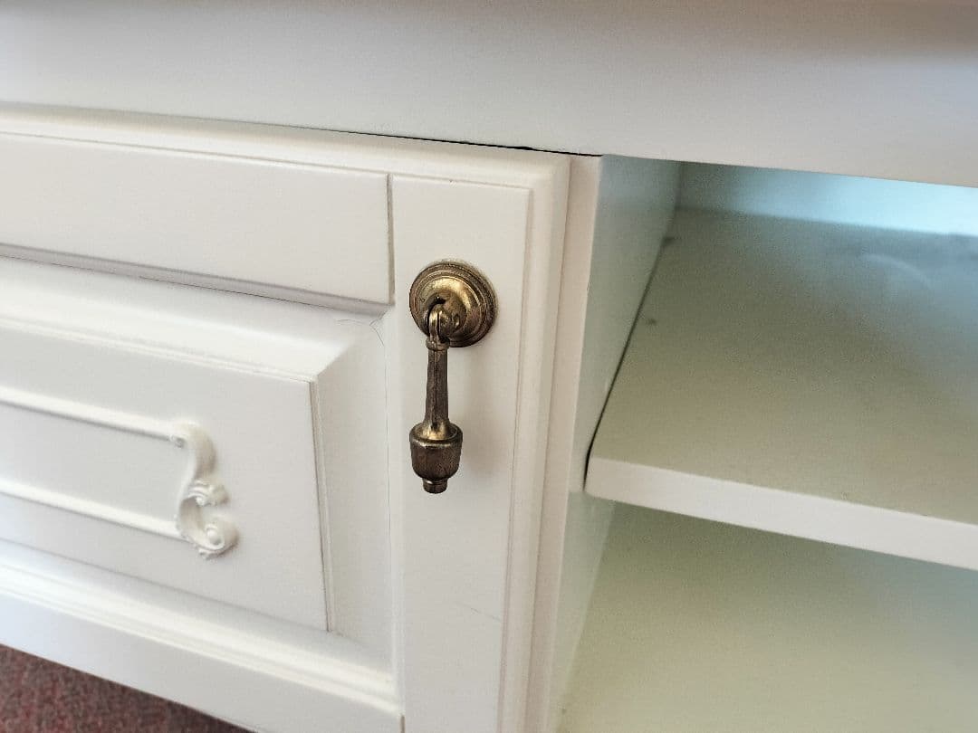 ホワイトアンティーク　テレビボード エレガント