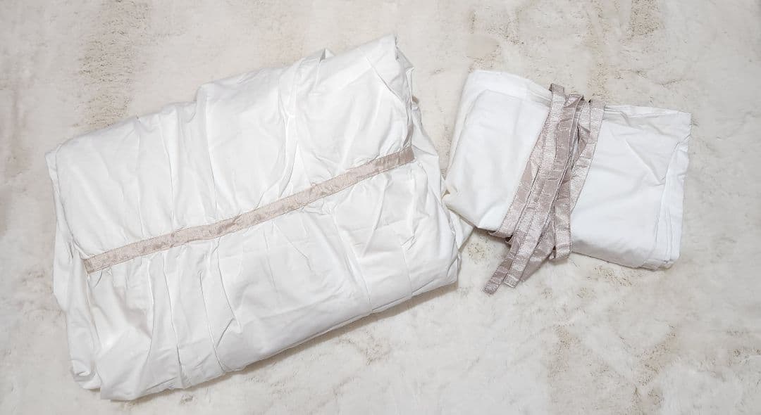 ♡Francfranc♡ダブルサイズ♡ロベリー 掛け布団＋枕カバー ホワイト