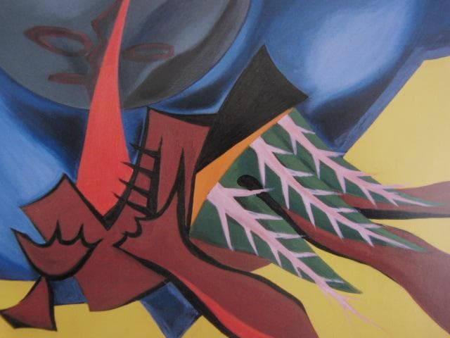 岡本太郎、【海辺 】、希少な額装用画集より、新品高級額 額装付、状態良好