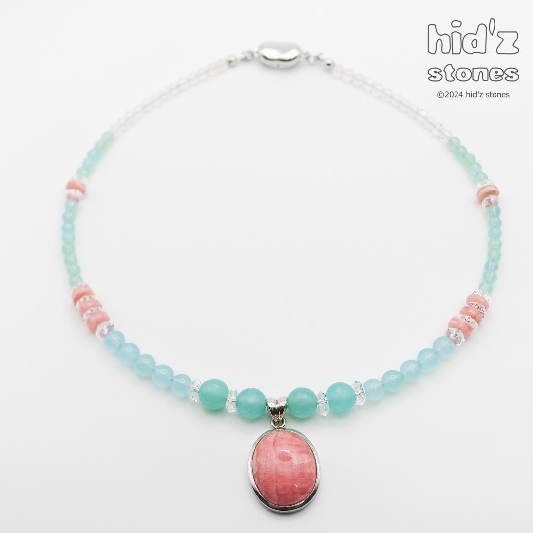 ◆一点もの天然石ネックレス:BeSC-005