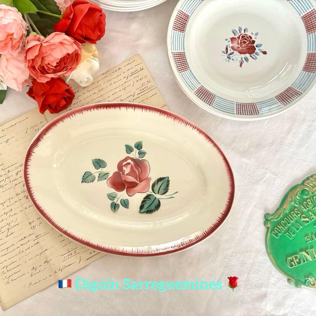 フランスアンティーク✧サルグミンヌ ❁⃘絵画のように美しい 薔薇のラヴィエꕤ︎︎˚⁎