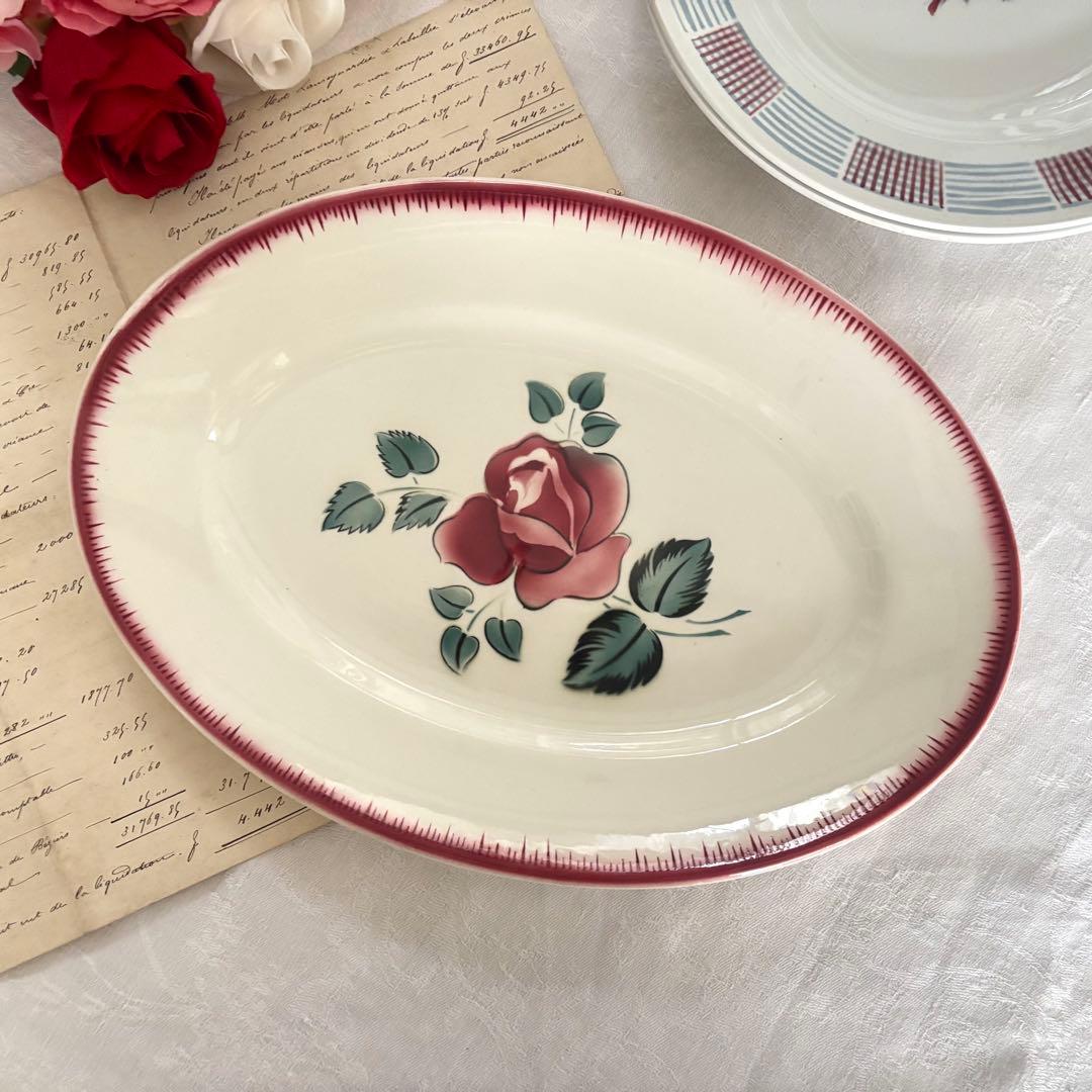 フランスアンティーク✧サルグミンヌ ❁⃘絵画のように美しい 薔薇のラヴィエꕤ︎︎˚⁎