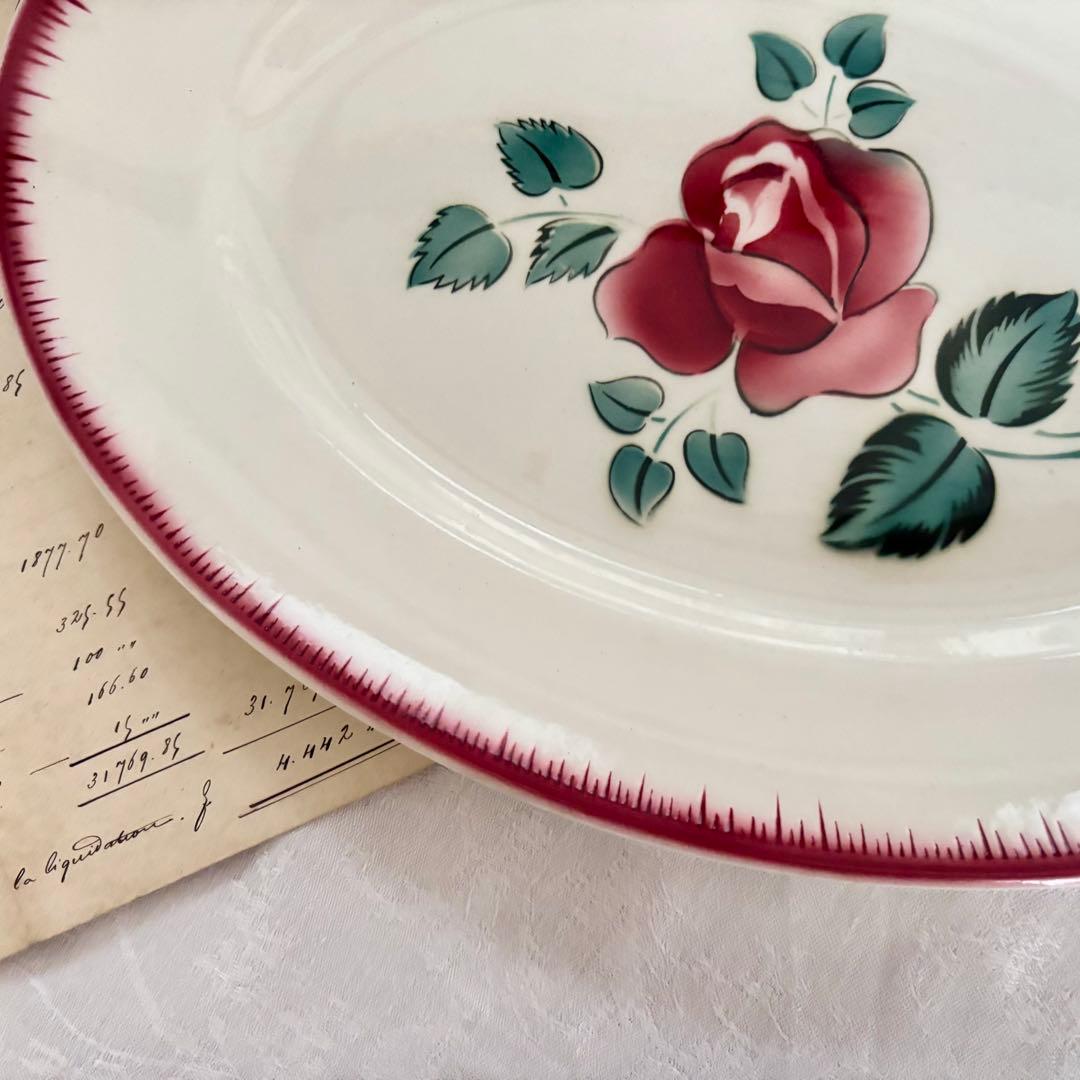 フランスアンティーク✧サルグミンヌ ❁⃘絵画のように美しい 薔薇のラヴィエꕤ︎︎˚⁎