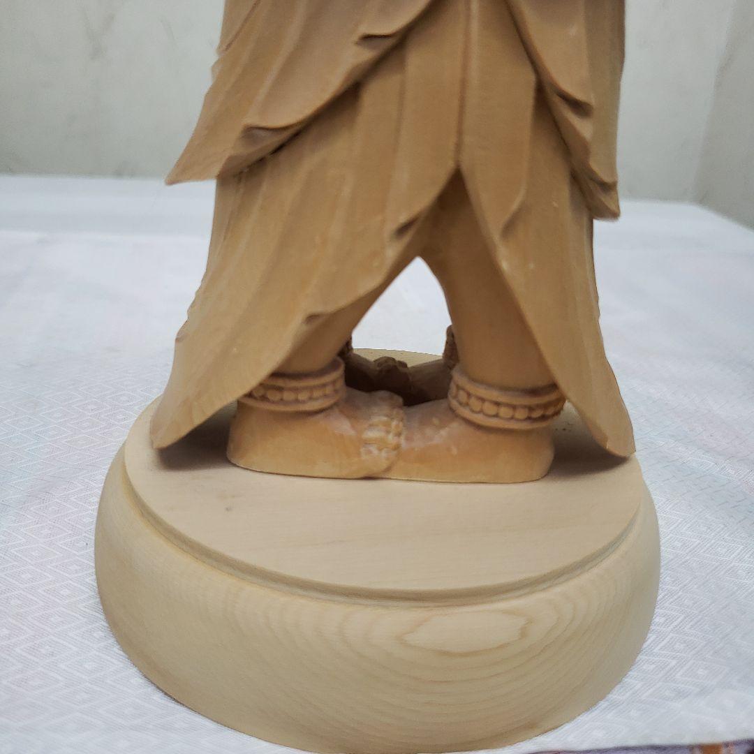 蔵出し特価ヒバ材 歓喜天 約21cm◆大聖歓喜天 象鼻天 ガネーシャ