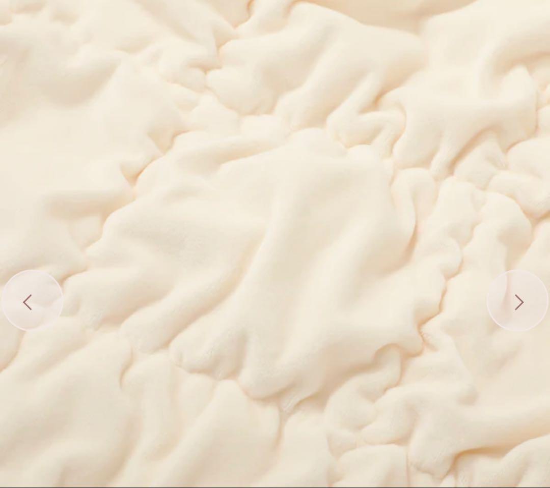 WARMY スクエアキルト 掛け布団カバー ・敷パット　シングル　アイボリー