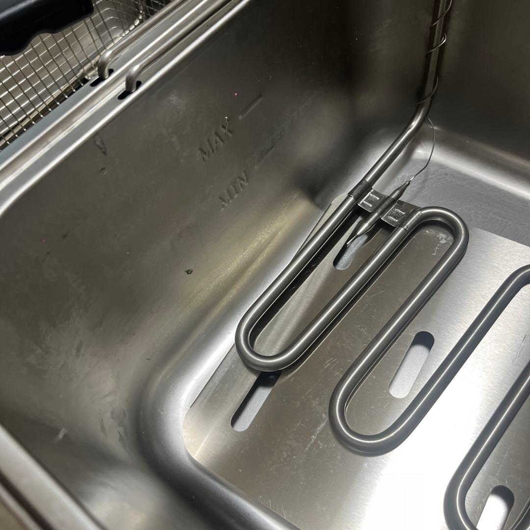 電気フライヤー 3400W 卓上フライヤー 2×6L 取外し可能なバスケット付