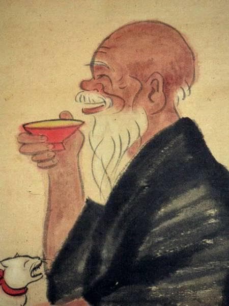 ♥森火山　新酒の味　掛軸　掛け軸　骨董　古玩