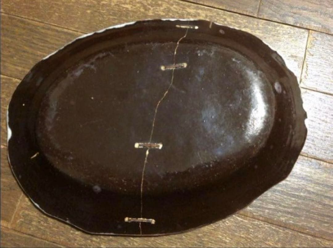 アンティーク　キュノワール　オーバルプレート