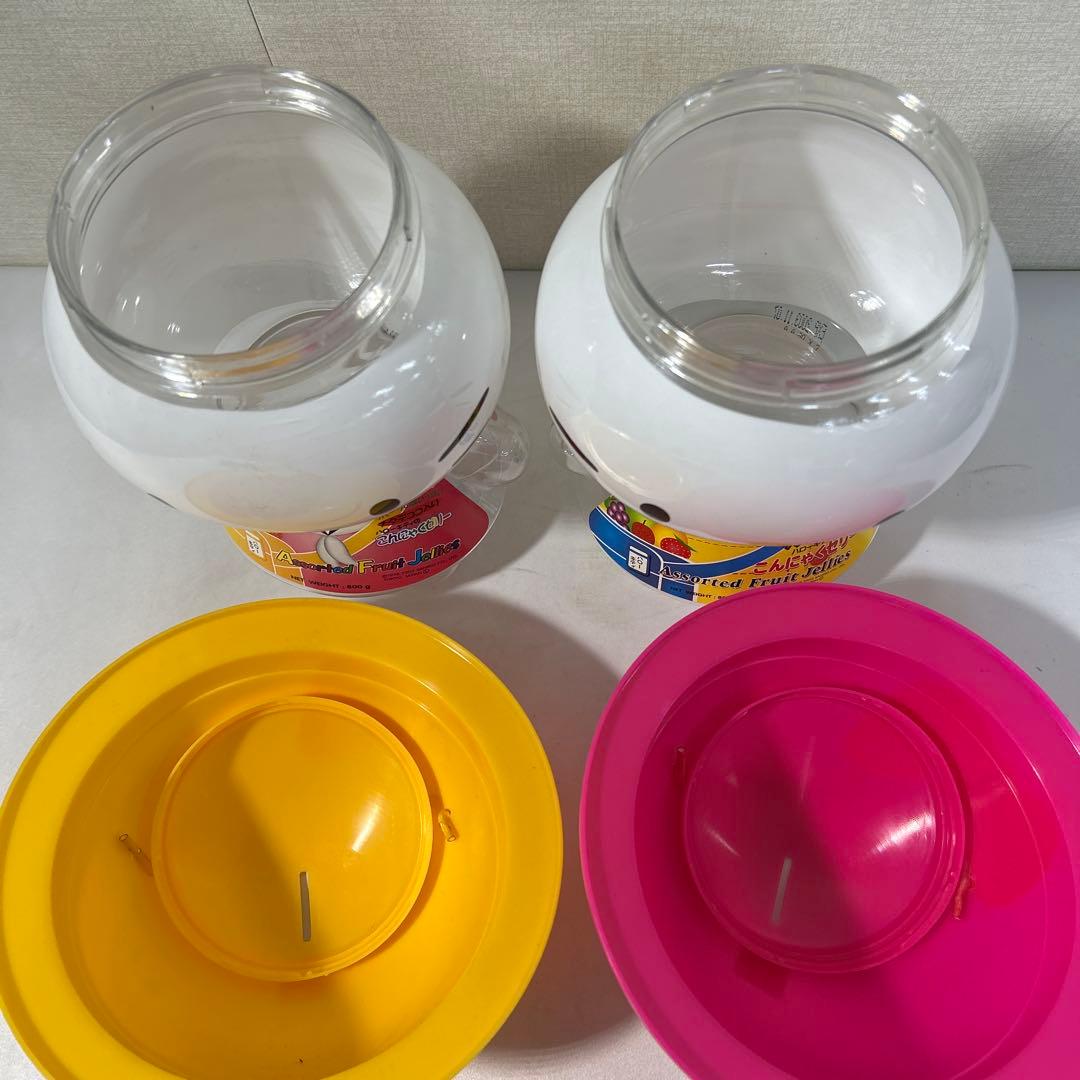 【レア・2体セット】ハローキティ フルーツゼリー 貯金箱 空容器 レトロ