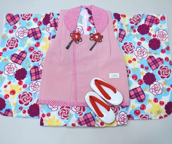 七五三 三歳 女児 被布 着物 フルセット 松田聖子 仕立て無料 NO33903