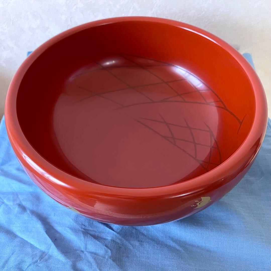 平安象彦 菓子鉢 網干に千鳥