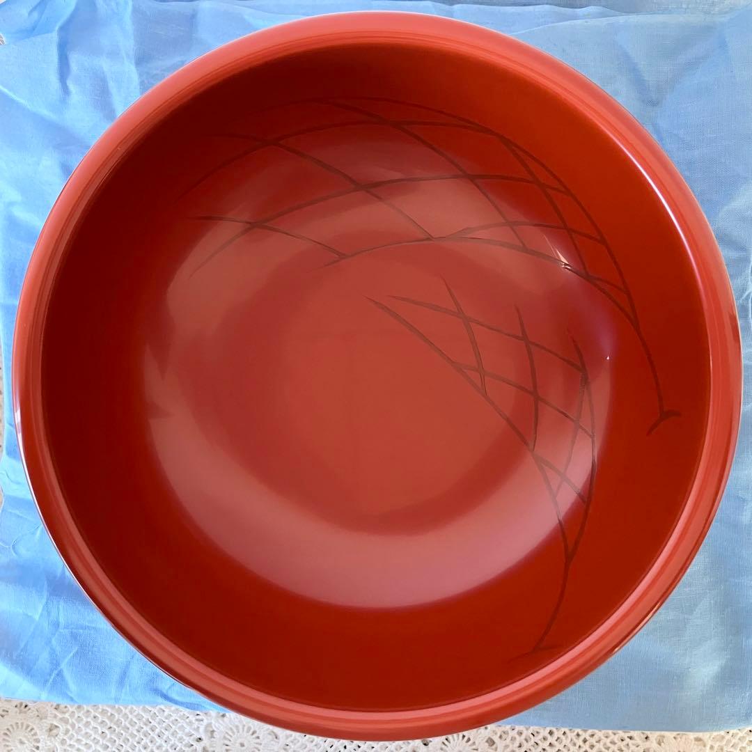 平安象彦 菓子鉢 網干に千鳥