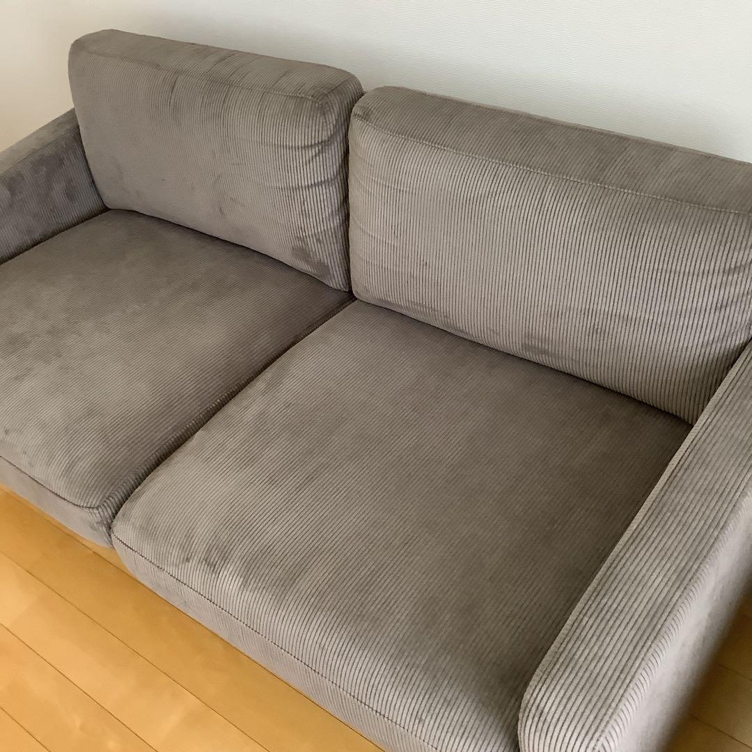 クラッシュゲート　フリート　2人掛け　ソファ　コーデュロイ
