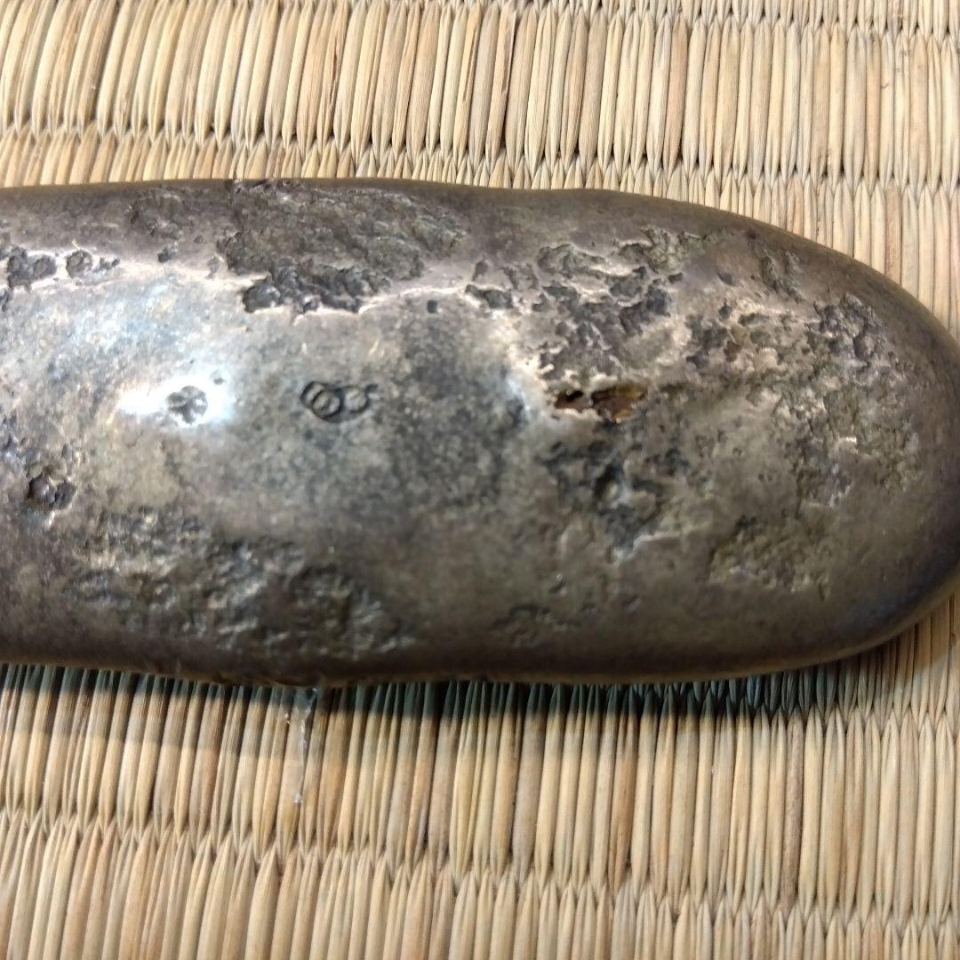 元文丁銀　138g　ケース入り　刻印有り　8.4✕3.1 厚み4㎜