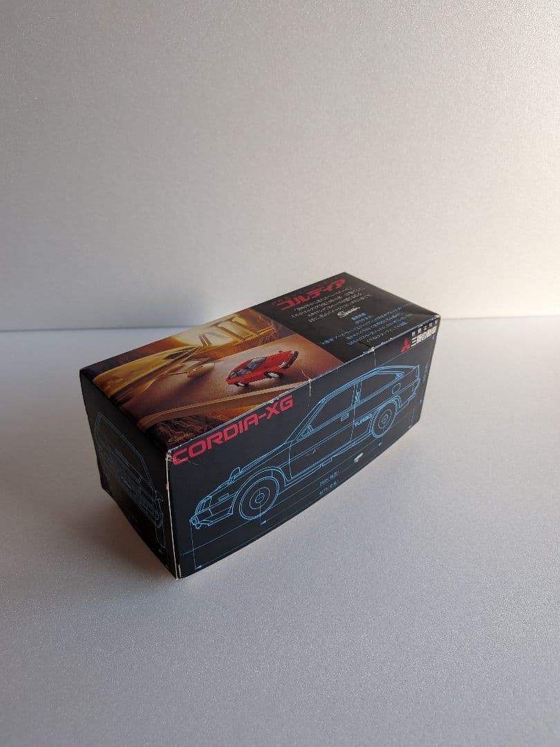 長岡秀星イラスト　三菱　コルディア　1/28　ミニカー　外箱付き