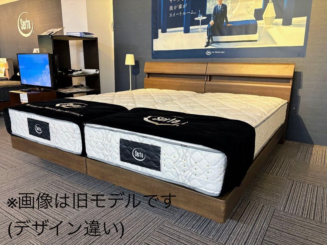 【未使用品】サータ グラスペディア 日本製 天然木材 ベッドフレーム シングル