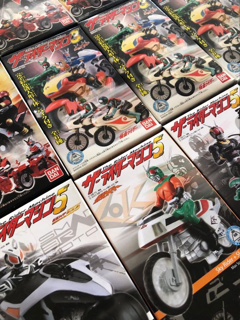 【未開封】ザ・ライダーマシン1,2,3,5 まとめ売り 12箱セット