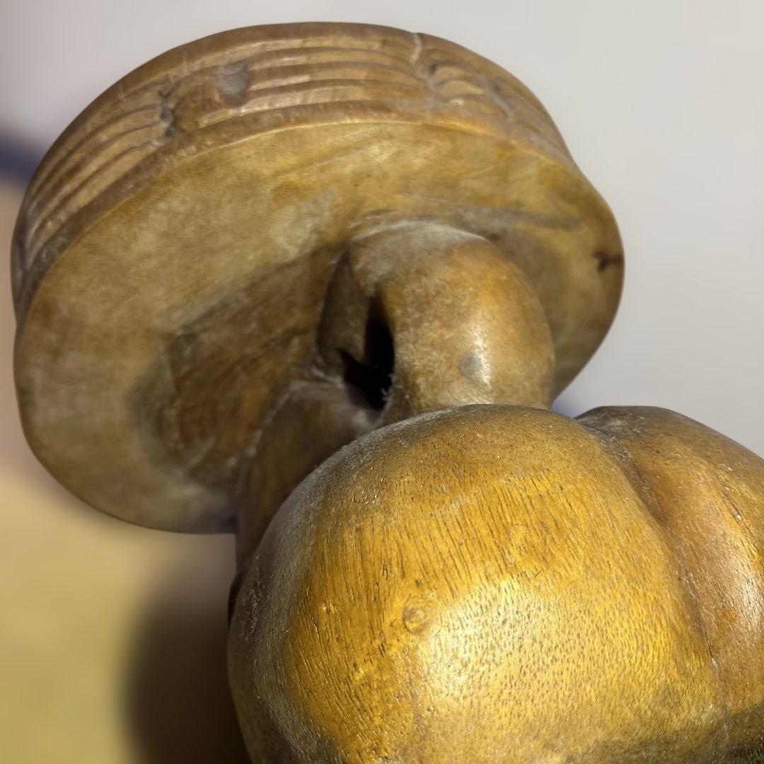 アンティーク 木彫り象スツール 木製椅子 アジアン家具 高さ52cm