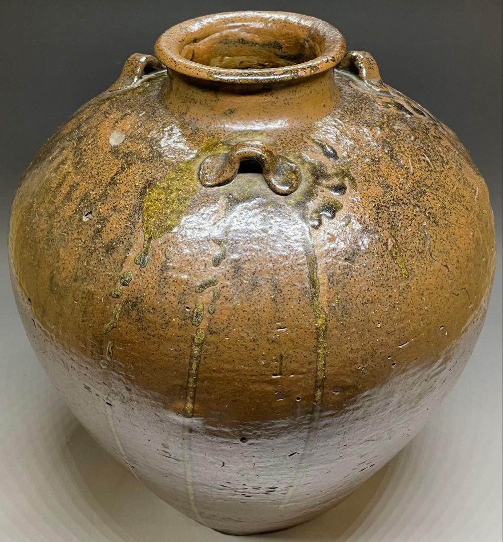 古丹波　三耳壺　大壺　35cm 　p5633